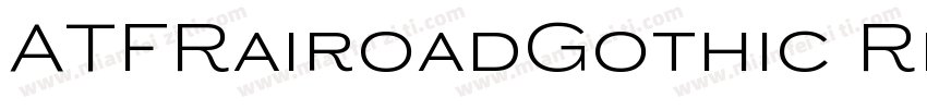 ATFRairoadGothic Reg字体转换